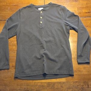 Taylor Stitch Dark Gray Heavy Bag Henley